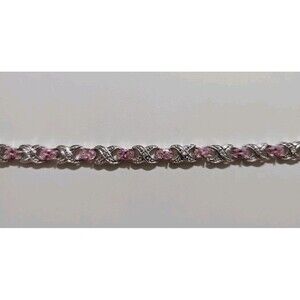 Pink Amethyst Silver 925 Bracelet